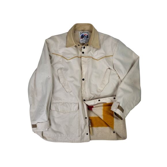 Schaefer Western Chore Coat Riding Jacket Cotton Canvas Men's Sz M - Picture 1 of 13